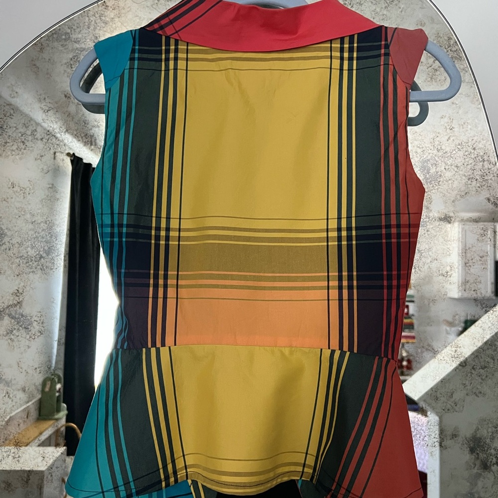Very Rare Vivienne Westwood Plaid Top Size 4 - Picture 4 of 8